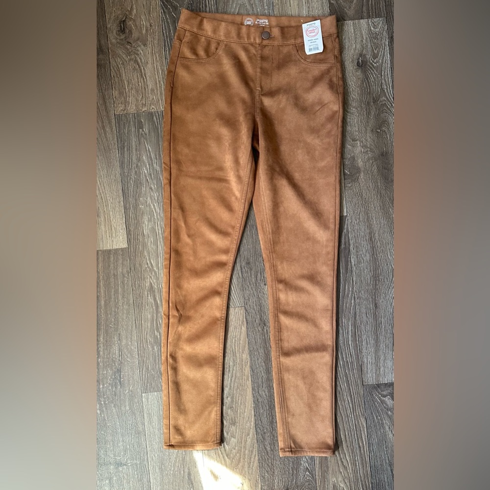 Girls XL 14/16 faux suede leggings NEW